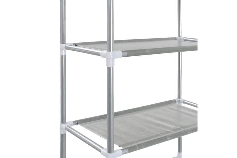 Toaletthylla med 3 hyllplan silver 53x28x169 cm - Silver - Förvaring - Badrumsförvaring & tvättstuga inredning