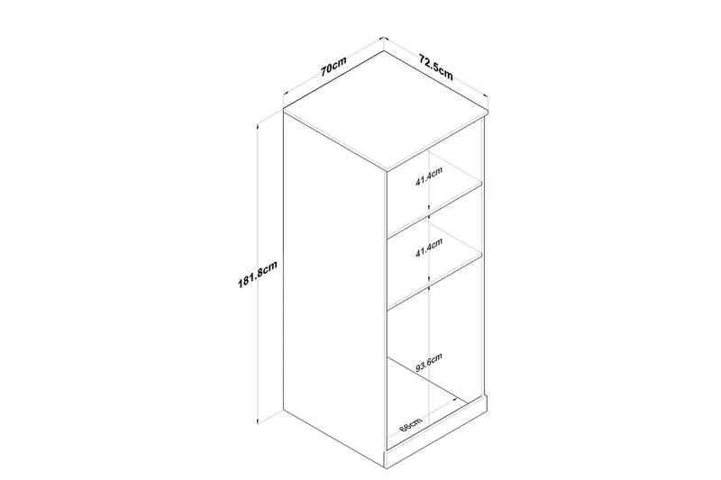Tvättmaskinsskåp Ostwerwaltia Vit - Vit - Förvaring - Badrumsförvaring & tvättstuga inredning - Badrumsskåp