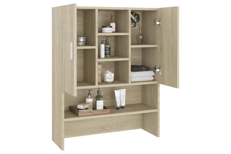 Tvättmaskinsskåp sonoma-ek 70,5x25,5x90 cm - Förvaring - Badrumsförvaring & tvättstuga inredning - Badrumsskåp