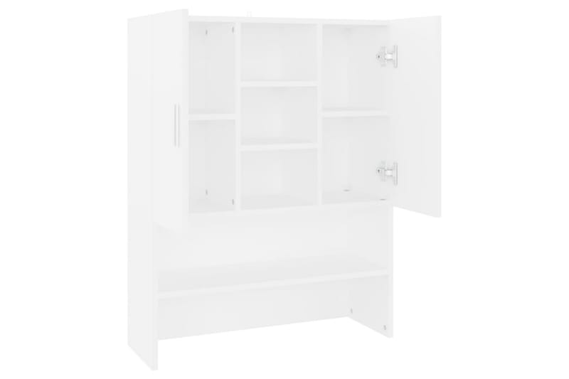 Tvättmaskinsskåp vit 70,5x25,5x90 cm - Förvaring - Badrumsförvaring & tvättstuga inredning - Badrumsskåp