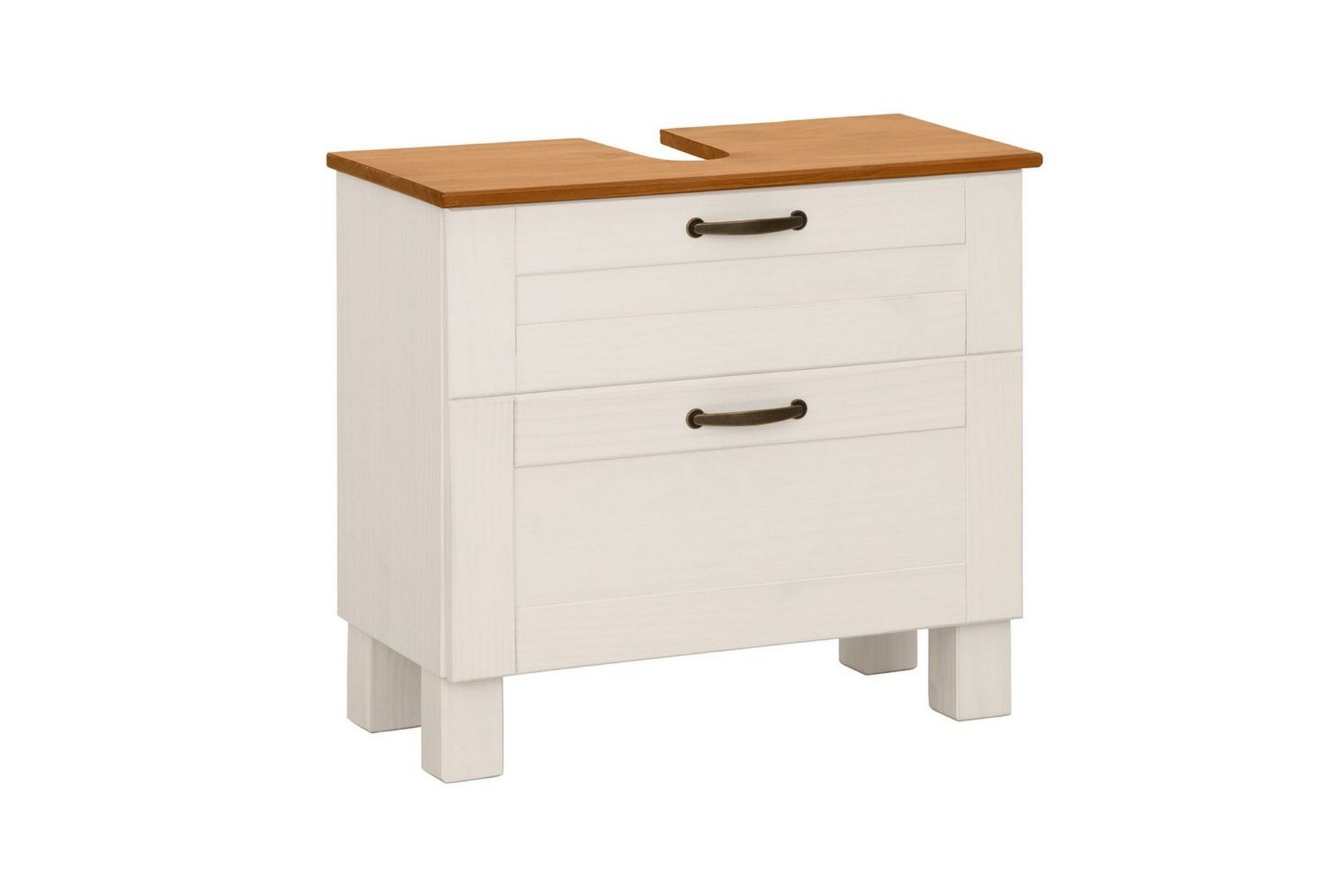 tvättställsskåp alby 1 låda, vit/honung - 1 låda, vit/honung