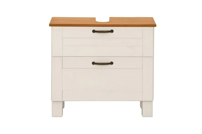 Tvättställsskåp Alby 1 låda, Vit/Honung - 1 låda, Vit/Honung - Förvaring - Badrumsförvaring & tvättstuga inredning - Badrumsskåp