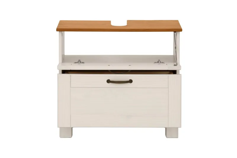 Tvättställsskåp Alby 1 låda, Vit/Honung - 1 låda, Vit/Honung - Förvaring - Badrumsförvaring & tvättstuga inredning - Badrumsskåp