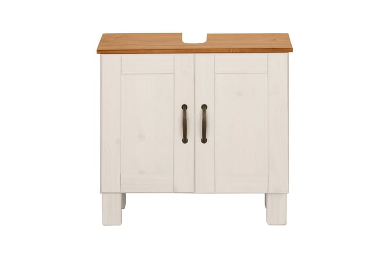 Tvättställsskåp Alby 2 lådor, Vit/Honung - 2 lådor, Vit/Honung - Förvaring - Badrumsförvaring & tvättstuga inredning - Badrumsskåp