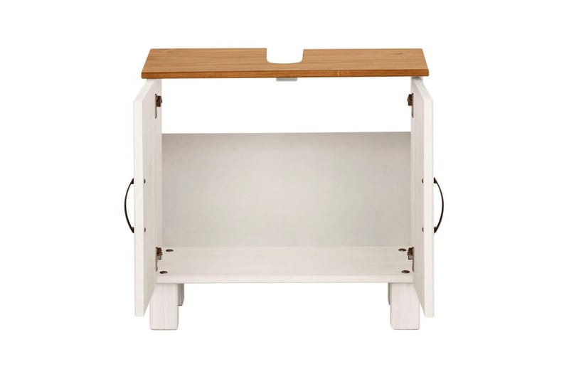 Tvättställsskåp Alby 2 lådor, Vit/Honung - 2 lådor, Vit/Honung - Förvaring - Badrumsförvaring & tvättstuga inredning - Badrumsskåp