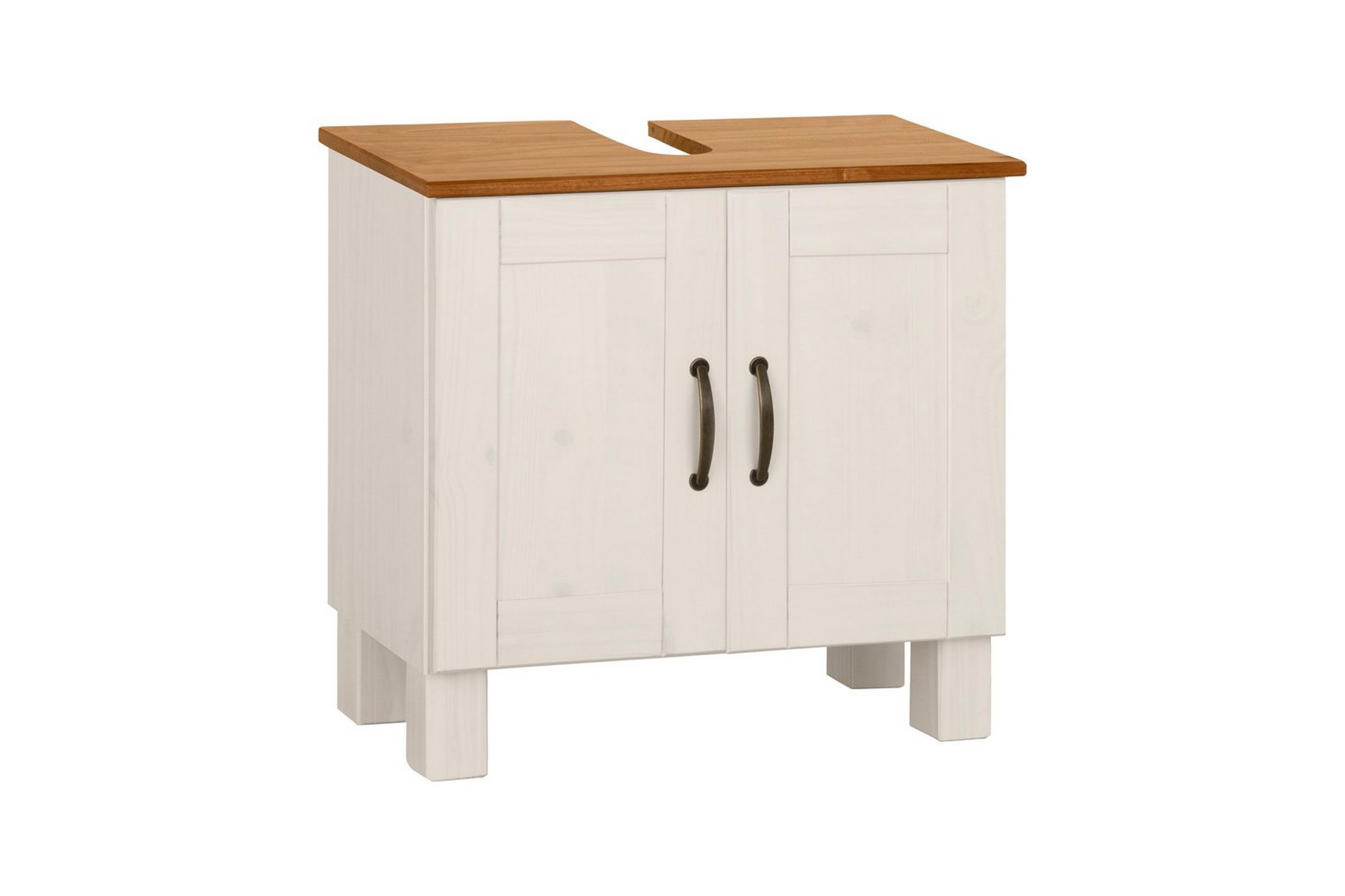 tvättställsskåp alby 2 lådor, vit/honung - 2 lådor, vit/honung