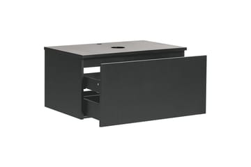 Tvättställsskåp Alzira Svart, 80x52x40 cm - Svart, 80x52x40 cm - Förvaring - Badrumsförvaring & tvättstuga inredning - Badrumsskåp