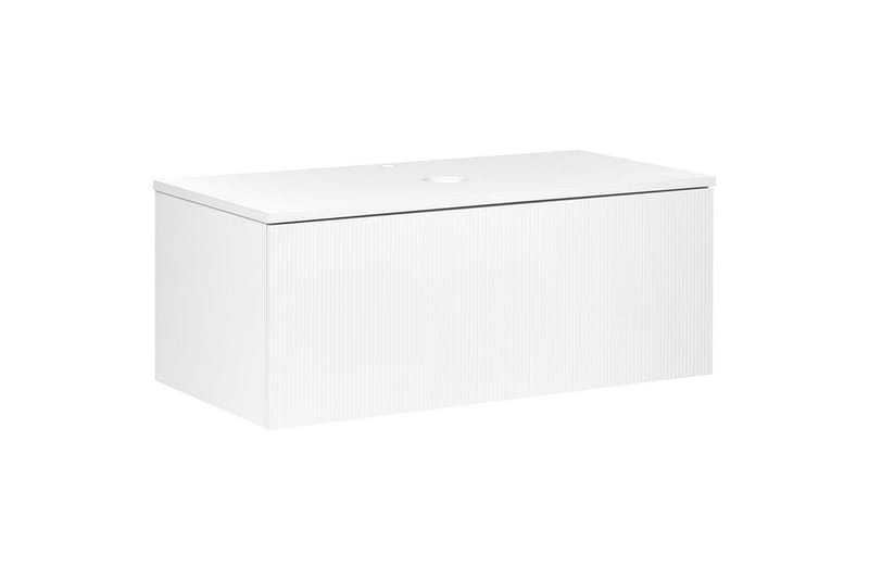 Tvättställsskåp Alzira Vit, 100x52x40 cm - Vit, 100x52x40 cm - Förvaring - Badrumsförvaring & tvättstuga inredning - Badrumsskåp