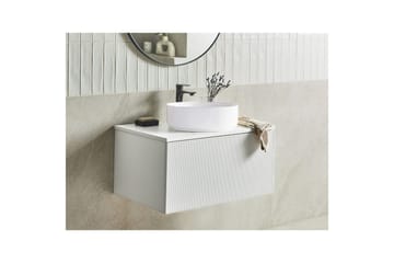 Tvättställsskåp Alzira Vit, 80x52x40 cm - Vit, 80x52x40 cm - Förvaring - Badrumsförvaring & tvättstuga inredning - Badrumsskåp