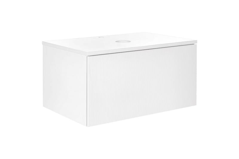Tvättställsskåp Alzira Vit, 80x52x40 cm - Vit, 80x52x40 cm - Förvaring - Badrumsförvaring & tvättstuga inredning - Badrumsskåp