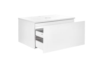 Tvättställsskåp Alzira Vit, 80x52x40 cm - Vit, 80x52x40 cm - Förvaring - Badrumsförvaring & tvättstuga inredning - Badrumsskåp