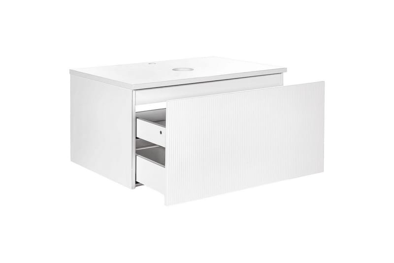 Tvättställsskåp Alzira Vit, 80x52x40 cm - Vit, 80x52x40 cm - Förvaring - Badrumsförvaring & tvättstuga inredning - Badrumsskåp