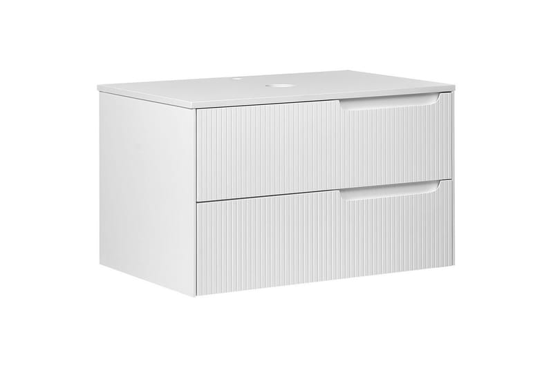 Tvättställsskåp Quintela Vit, 80x52x48 cm - Vit, 80x52x48 cm - Förvaring - Badrumsförvaring & tvättstuga inredning - Badrumsskåp
