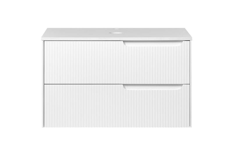 Tvättställsskåp Quintela Vit, 80x52x48 cm - Vit, 80x52x48 cm - Förvaring - Badrumsförvaring & tvättstuga inredning - Badrumsskåp