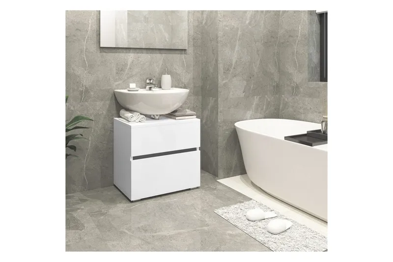 Tvättställsskåp Wisla 60x35x55 cm, Vit - 60x35x55 cm, Vit - Förvaring - Badrumsförvaring & tvättstuga inredning - Badrumsskåp