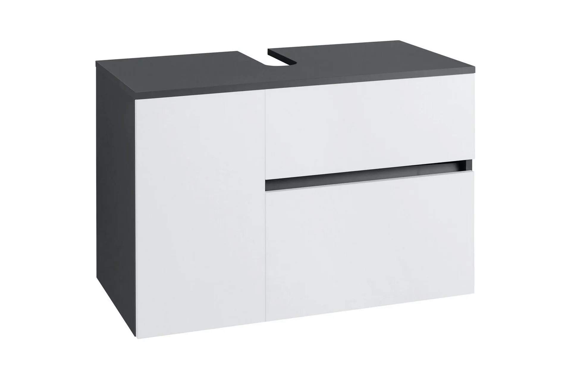 tvättställsskåp wisla 80x45x53 cm, antracit/vit - 80x45x53 cm, antracit/vit