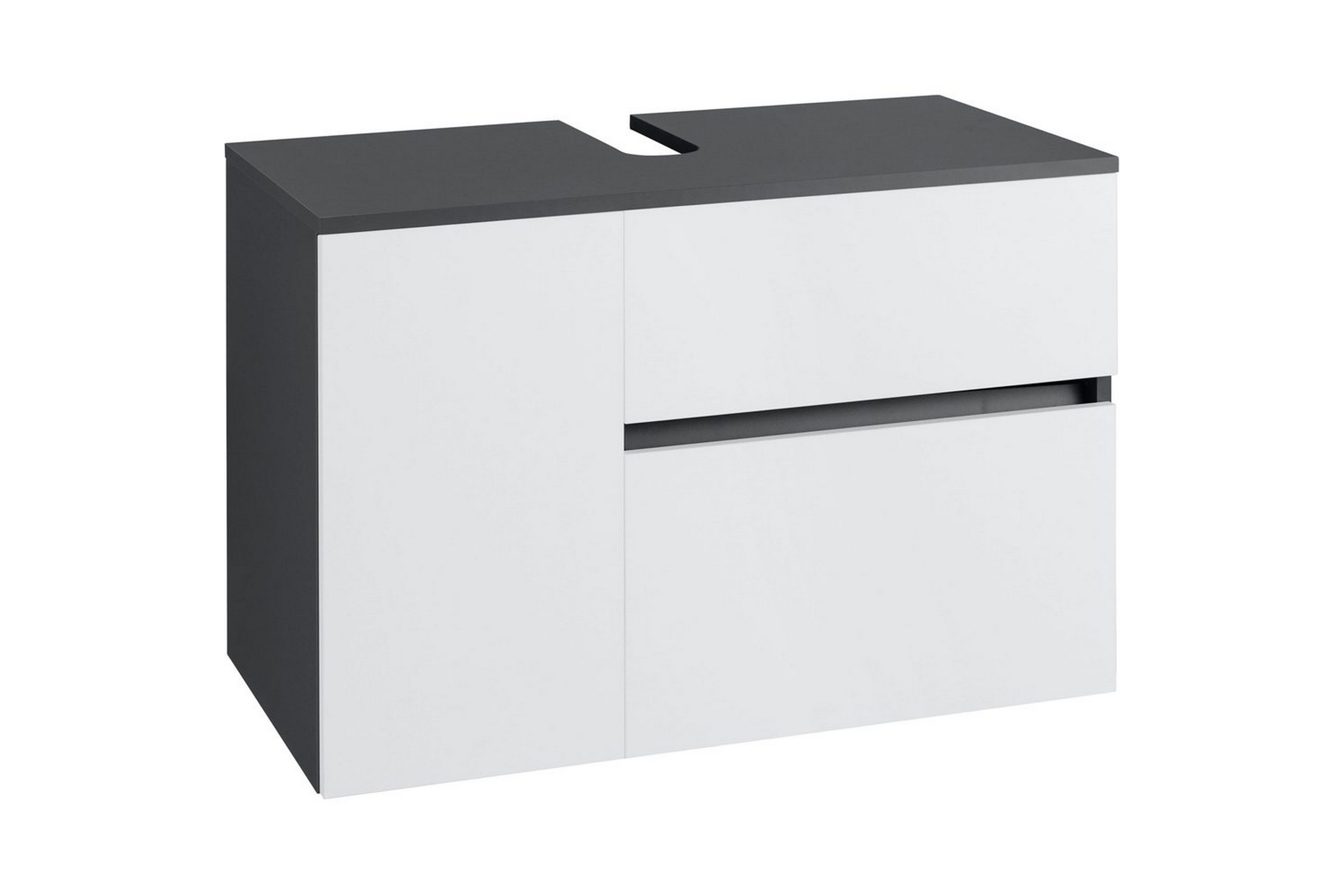 tvättställsskåp wisla 80x45x53 cm, antracit/vit - 80x45x53 cm, antracit/vit