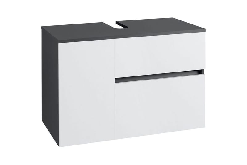 Tvättställsskåp Wisla 80x45x53 cm, Antracit/Vit - 80x45x53 cm, Antracit/Vit - Förvaring - Badrumsförvaring & tvättstuga inredning - Badrumsskåp
