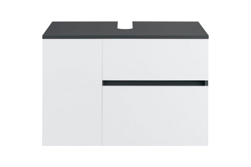 Tvättställsskåp Wisla 80x45x53 cm, Antracit/Vit - 80x45x53 cm, Antracit/Vit - Förvaring - Badrumsförvaring & tvättstuga inredning - Badrumsskåp