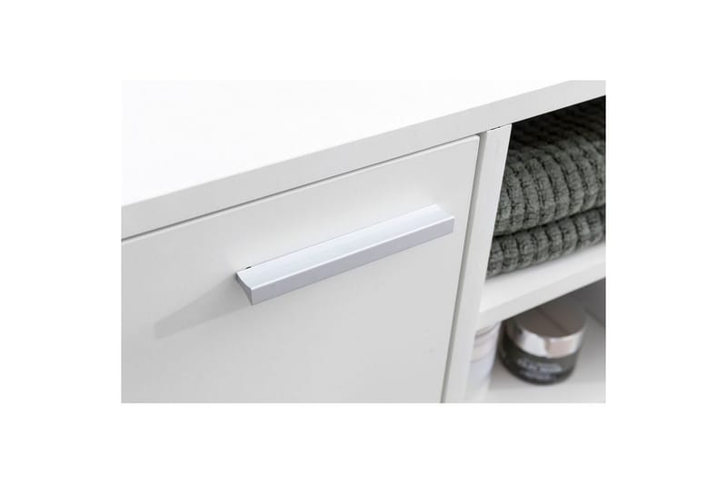 Tvättställsskåp Wohnling Folierad spånskiva 1 dörr 3 förvaringshyllor modern - Förvaring - Badrumsförvaring & tvättstuga inredning - Badrumsskåp