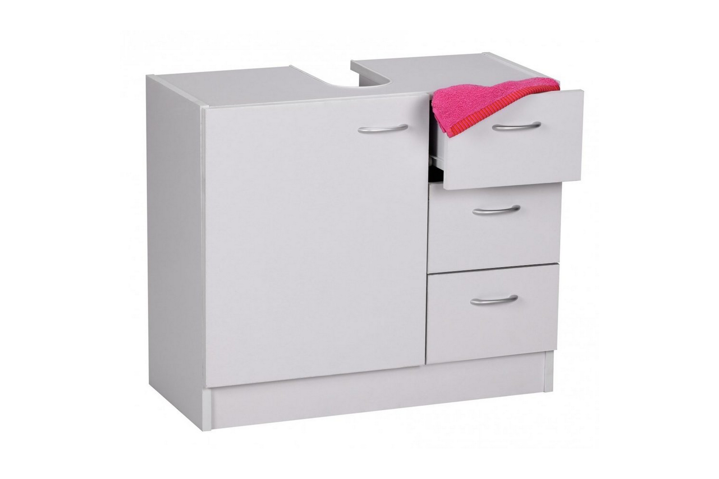 tvättställsskåp wohnling folierad spånskiva 1 dörr 3 lådor modern -