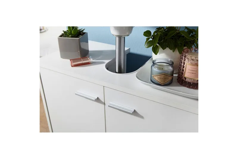 Tvättställsskåp Wohnling Folierad spånskiva 2 dörrar kontor modern - Förvaring - Badrumsförvaring & tvättstuga inredning - Badrumsskåp