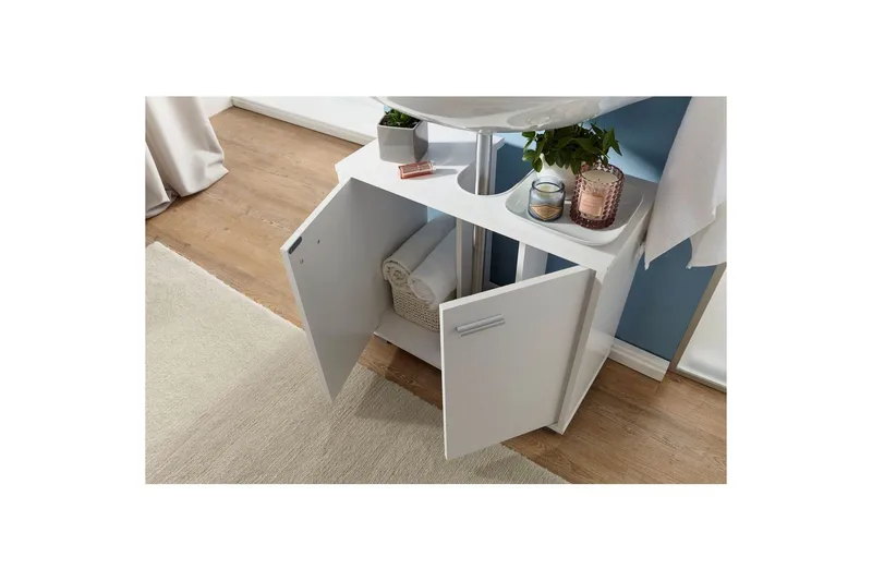 Tvättställsskåp Wohnling Folierad spånskiva 2 dörrar kontor modern - Förvaring - Badrumsförvaring & tvättstuga inredning - Badrumsskåp