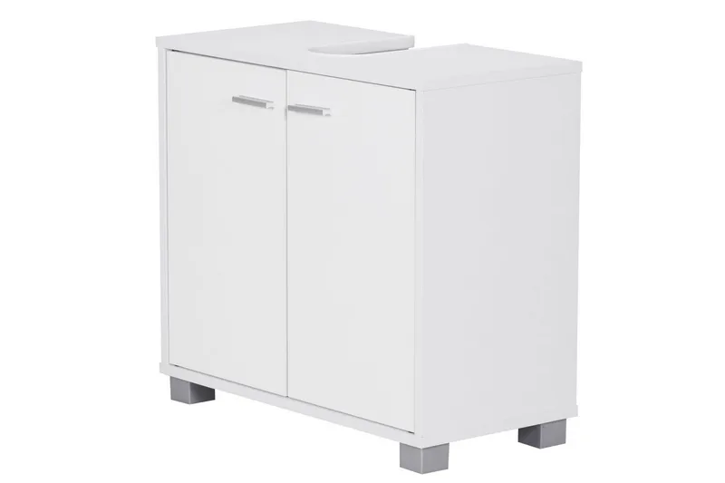 Tvättställsskåp Wohnling Folierad spånskiva 2 dörrar kontor modern - Förvaring - Badrumsförvaring & tvättstuga inredning - Badrumsskåp