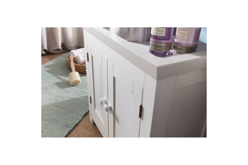 Tvättställsskåp Wohnling King Lackad MDF 2 Dörrar Modern - Förvaring - Badrumsförvaring & tvättstuga inredning - Badrumsskåp