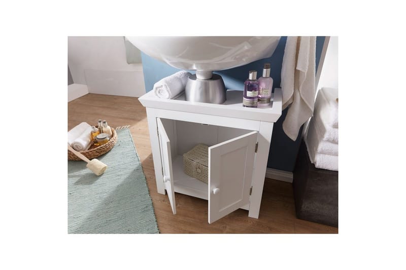 Tvättställsskåp Wohnling King Lackad MDF 2 Dörrar Modern - Förvaring - Badrumsförvaring & tvättstuga inredning - Badrumsskåp