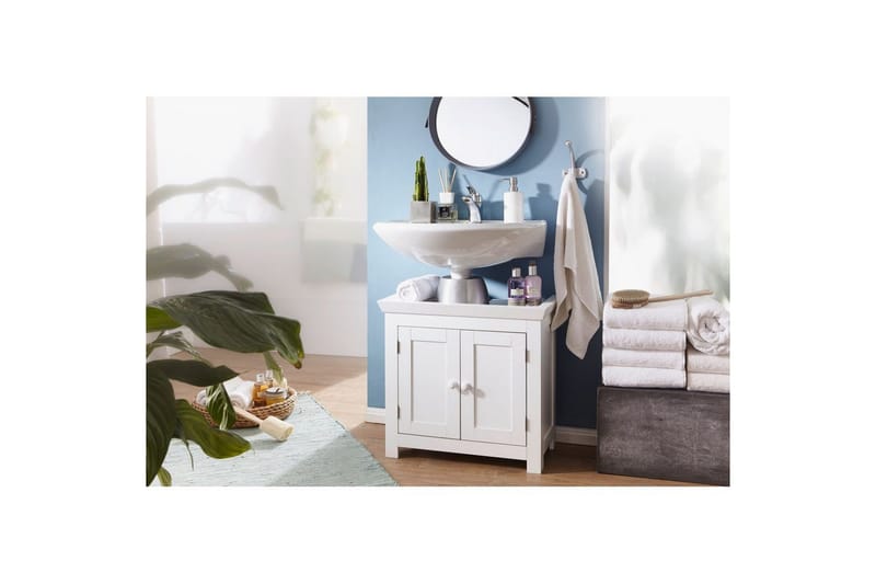 Tvättställsskåp Wohnling King Lackad MDF 2 Dörrar Modern - Förvaring - Badrumsförvaring & tvättstuga inredning - Badrumsskåp