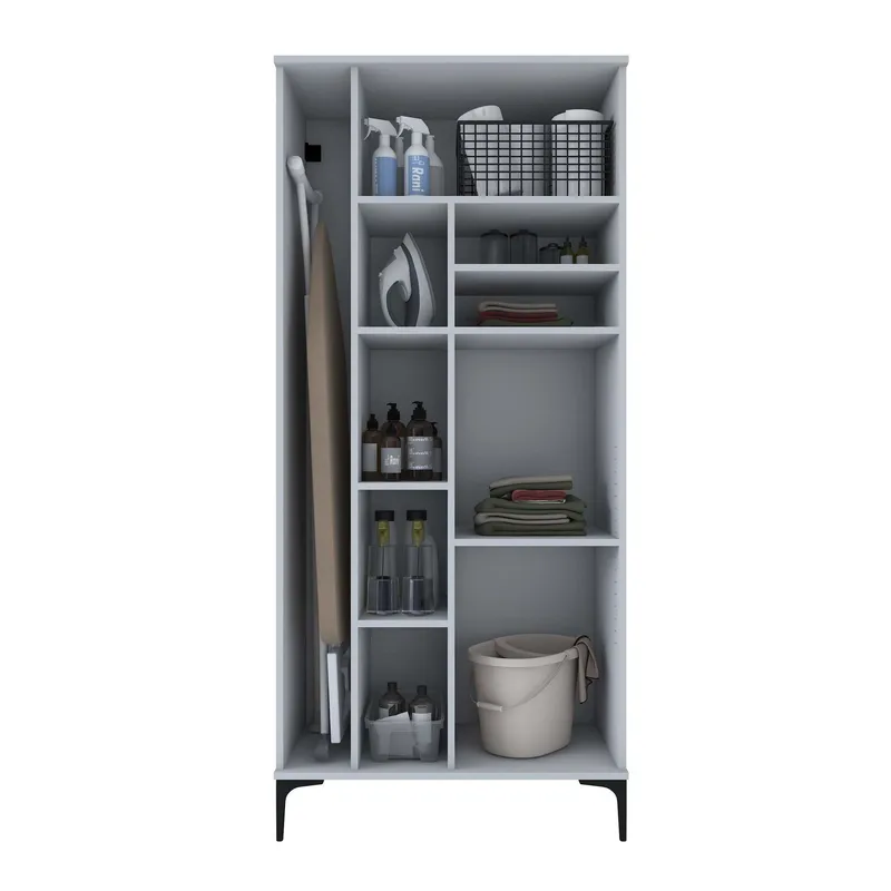 Vestor Badrumsskåp 90x198,6x45 cm - Vit - Förvaring - Badrumsförvaring & tvättstuga inredning - Badrumsskåp