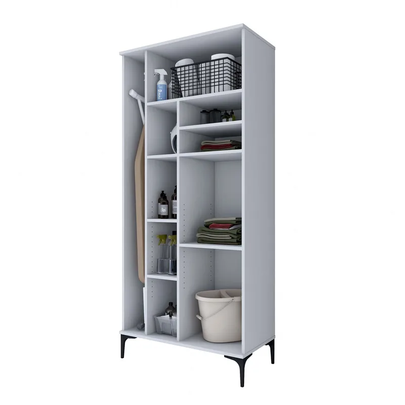 Vestor Badrumsskåp 90x198,6x45 cm - Vit - Förvaring - Badrumsförvaring & tvättstuga inredning - Badrumsskåp