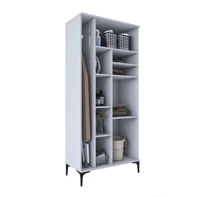 Vestor Badrumsskåp 90x198,6x45 cm - Vit - Förvaring - Badrumsförvaring & tvättstuga inredning - Badrumsskåp
