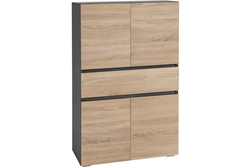 Wisla Högskåp till Badrum 130x76x35 cm, Grå