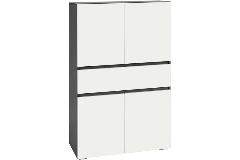 Wisla Högskåp till Badrum 130x76x35 cm, Grå