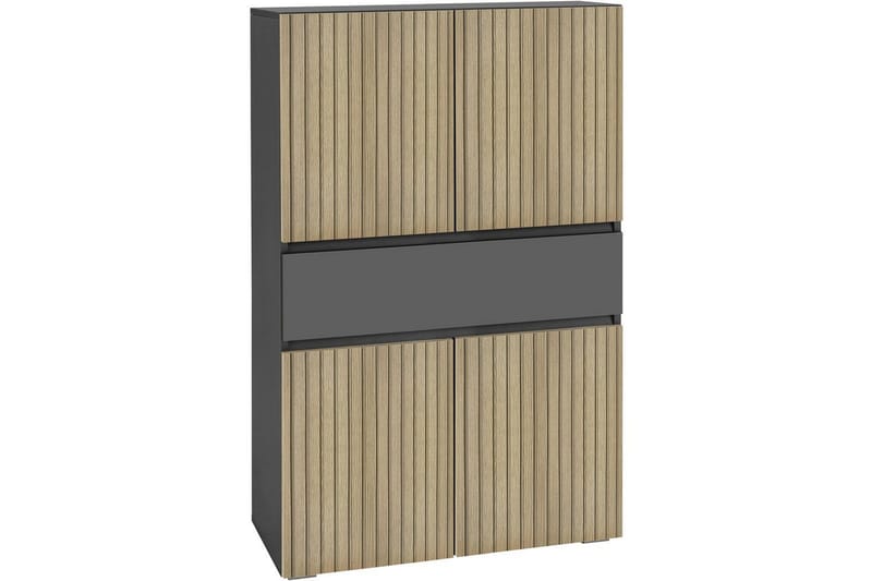 Wisla Högskåp till Badrum 130x76x35 cm, Grå