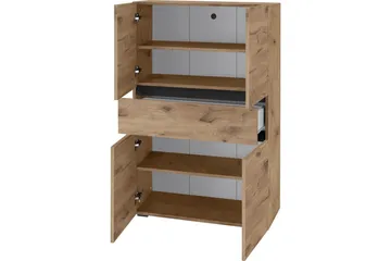 Wisla Högskåp till Badrum 130x76x35 cm - Natur - Förvaring - Badrumsförvaring & tvättstuga inredning - Badrumsskåp
