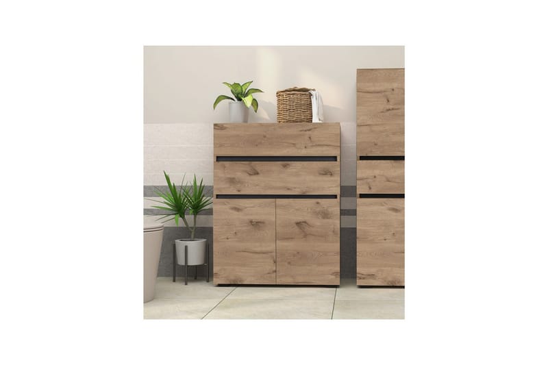 Wisla Högskåp till Badrum 98x76x35 cm - Natur - Förvaring - Badrumsförvaring & tvättstuga inredning - Badrumsskåp