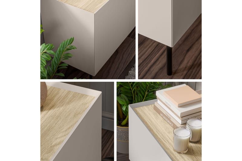 Akie Byrå 150 cm - Beige - Förvaring - Förvaringsmöbler - Byrå