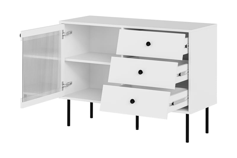 Akilesh Byrå 102 cm - Vit - Förvaring - Förvaringsmöbler - Byrå