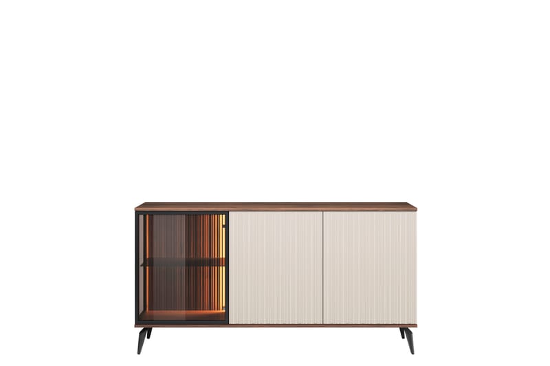 Akinari Byrå 154 cm - Brun/Beige - Förvaring - Förvaringsmöbler - Byrå