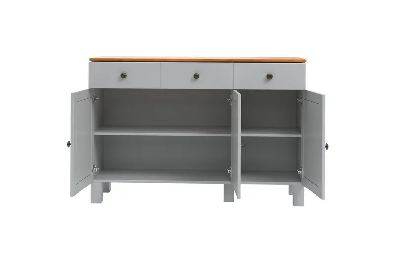 Alby Skänk 125 cm - Grå - Förvaring - Förvaringsmöbler - Skänkar & sideboards