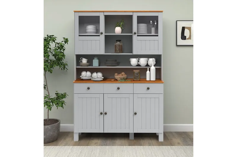 Alby Skänk 125 cm - Grå - Förvaring - Förvaringsmöbler - Skänkar & sideboards