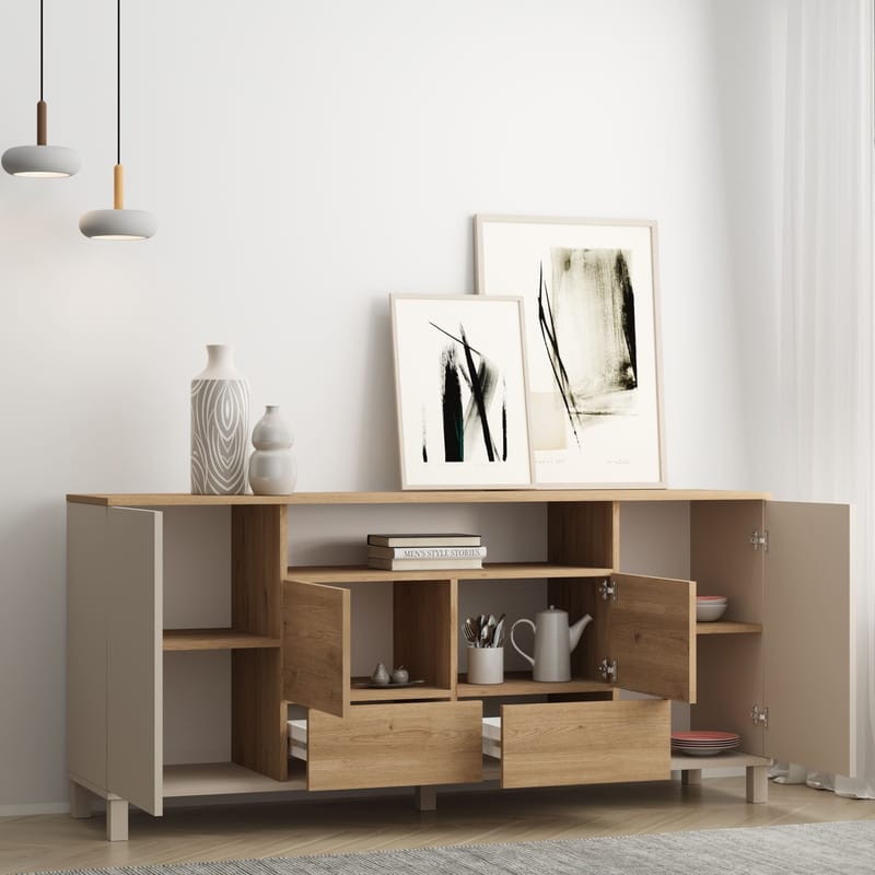 Aldarte Konsolbord 180x82,4x44,5 cm - sandek - Förvaring - Förvaringsmöbler - Skänkar & sideboards