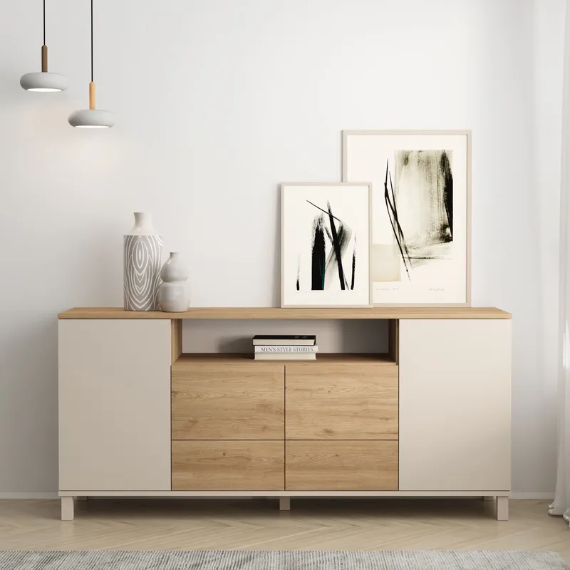 Aldarte Konsolbord 180x82,4x44,5 cm - sandek - Förvaring - Förvaringsmöbler - Skänkar & sideboards