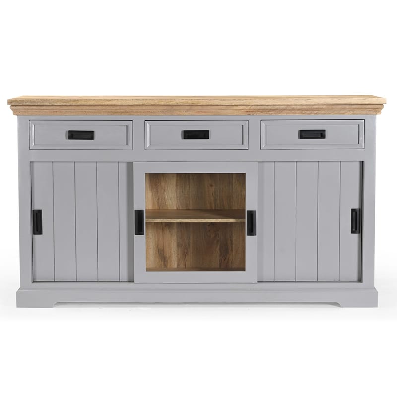 Alpinist Skänk 160x90 cm - Grå och naturträ - Förvaring - Förvaringsmöbler - Skänkar & sideboards
