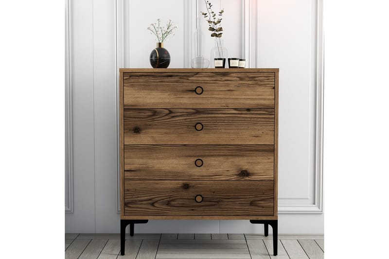 AMEIAS Byrå 76x90,7 cm Brun - Förvaring - Förvaringsmöbler - Byrå