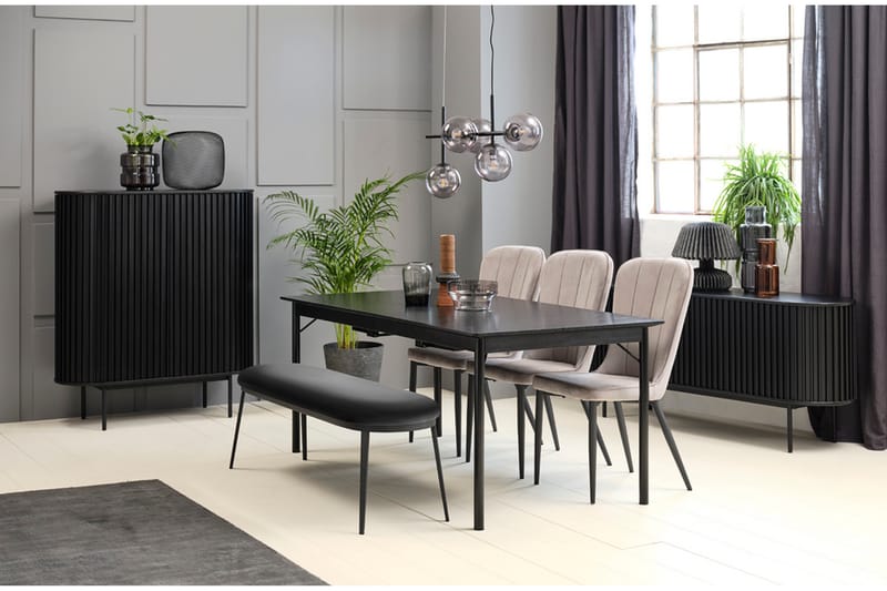 Angelique Highboard - Svart - Förvaring - Förvaringsmöbler - Byrå