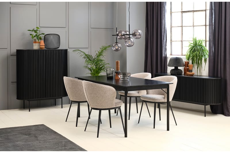 Angelique Highboard - Svart - Förvaring - Förvaringsmöbler - Byrå
